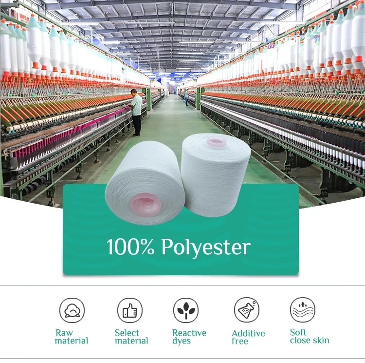 Factory High Tenacity Spun Polyester Yarn for Sewing Thread