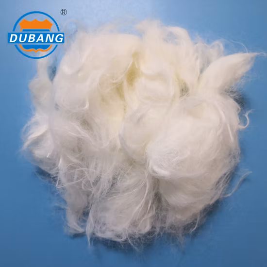 Alpakaartige Nylon-Stapelfaser, Weiß