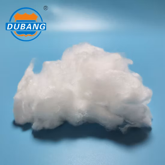 Weiße Bico PE/Pet Es-Stapelfaser aus biologisch abbaubarem Material für Damenbinden