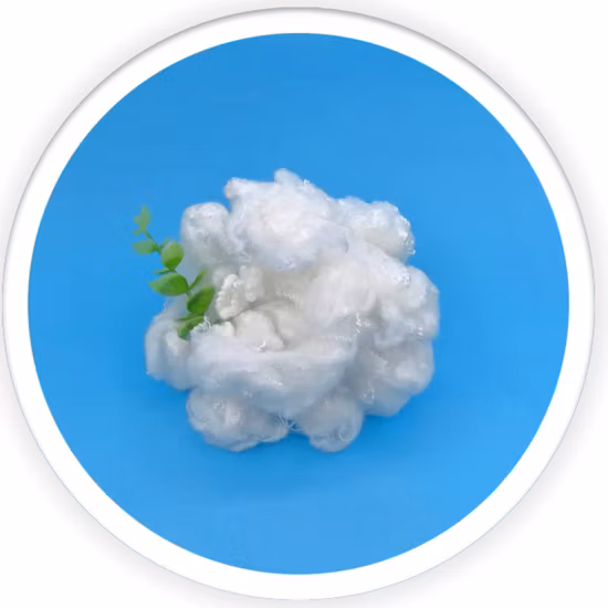 Heißer Verkauf 5D*51mm recycelte feste Polyester-Spinnfaser aus Haustier-PSF für Wärmeisolatoren